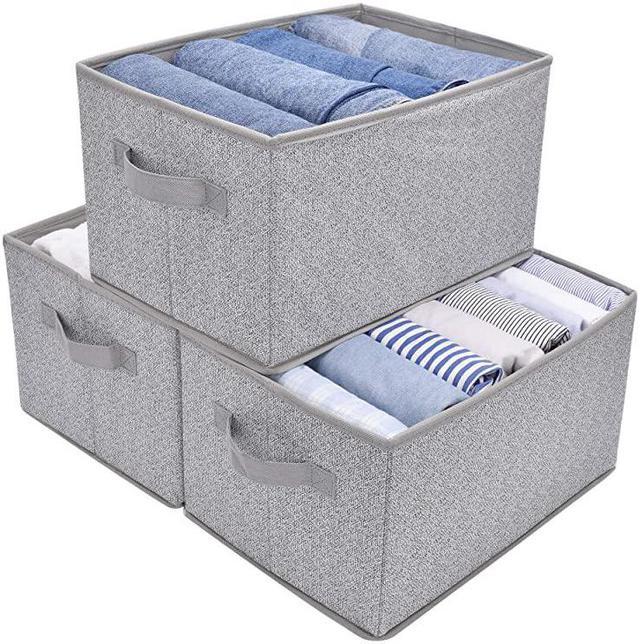 Woven Cube Foldable Storage Bins Basket Organizer With Handle