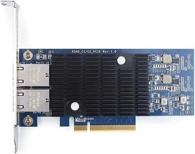 Alt view image 4 of 6 - PCIE NIC Network Card Dual Copper RJ45 Port PCI Express Ethernet LAN Adapter Support Windows ServerWindowsLinuxESX Compare to Intel X540T2