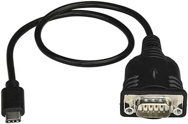Alt view image 2 of 2 - com USB C to Serial Adapter Cable with COM Port Retention - 16" (40cm) USB Type C to RS232 (DB9) Serial Converter Cable - for PLCs, Scanners, Printers - Windows/Mac/Linux (ICUSB232PROC)