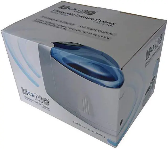 Alt view image 6 of 6 - F3900 Ultrasonic Denture/Aligner/Retainer Cleaner for all dental and sleep apnea appliances, 110V 20W (tank no longer removable) , White , 0.4Pt/0.2L