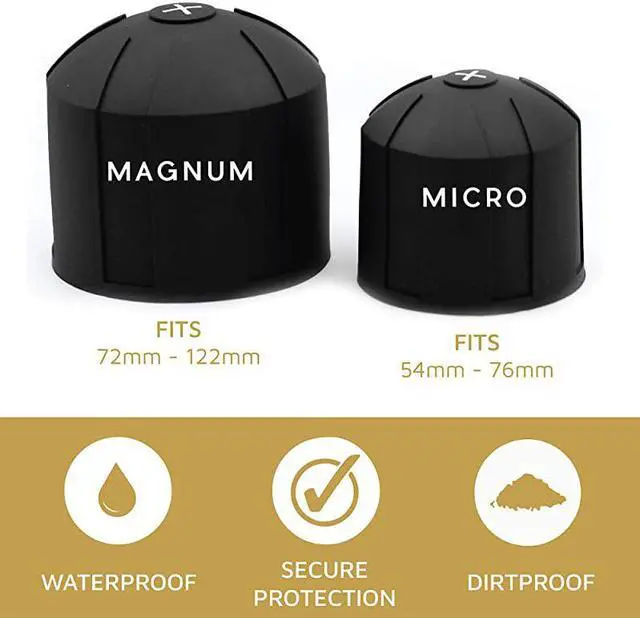 Alt view image 3 of 6 - Universal Lens Cap 20 Fits 99 DSLR Lenses Element Proof Lifetime Coverage Micro 8Pack