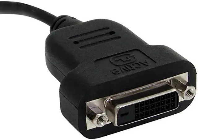 Alt view image 2 of 4 - com Mini DisplayPort to DVI Adapter 1080p Single Link Active Mini DP Thunderbolt to DVI Monitor Adapter MDP2DVIS Black Active