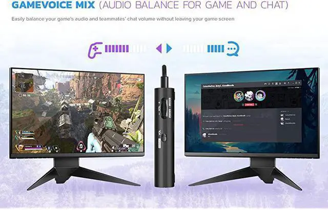 Alt view image 3 of 6 - Sound Blaster G3 USBC External Gaming USB DAC and Amp for PS4 Nintendo Switch Ft GameVoice Mix Audio Balance for GameChat MicVol Control and Mobile App Control PlugandPlay