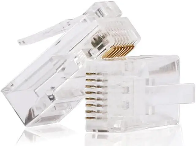 Alt view image 2 of 3 - RJ45 Ends RJ45 Connectors Cat6 Connector Cat5e Connector Cat5 Connectors Ethernet Cable Crimp Connectors200Pcs