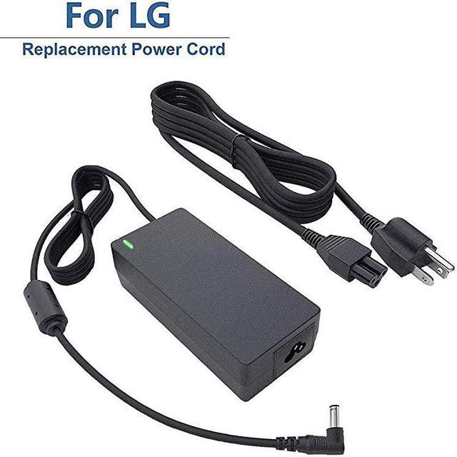 LG 19V LED LCD Monitor Widescreen HDTV Power Cord Replacement