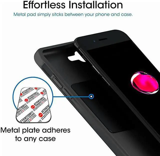 Alt view image 5 of 6 - Magnetic Car Phone Mount (2-Pack) - Universal Air Vent Magnetic Phone Mount Holder (2-Pack, Black)