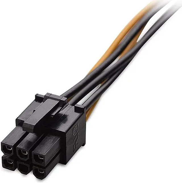 Alt view image 2 of 5 - 5 Pack 6 Pin PCIe to SATA Power Cable 8 Inches 20cm SATA15Pin Male to 6Pin HSG