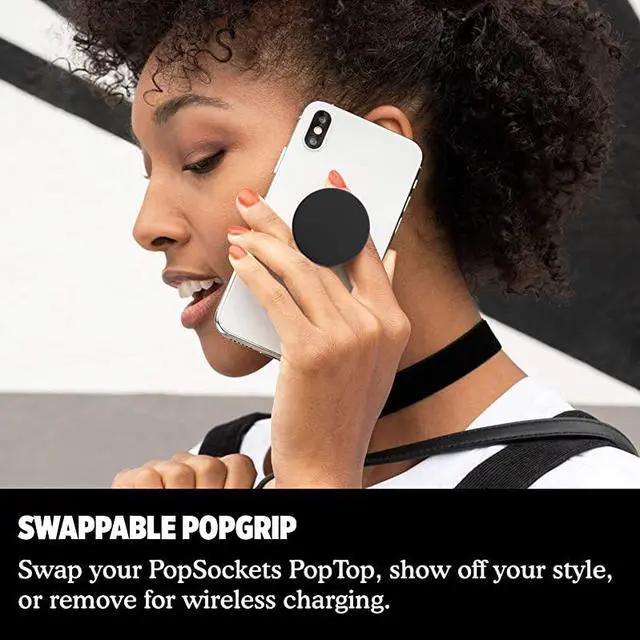 Alt view image 4 of 7 - PopGrip with Swappable Top for Phones Tablets Black