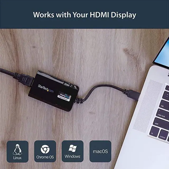 Alt view image 5 of 7 - com USB 30 to HDMI External Video Card Adapter DisplayLink Certified 1920x1200 MultiMonitor Graphics Adapter Supports Mac Windows USB32HDPRO