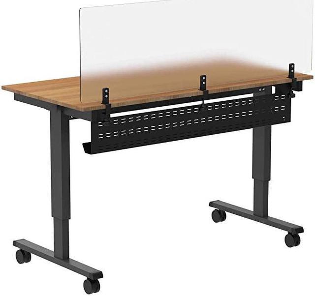 Alt view image 2 of 2 - Desk Cable Management Tray 39 Length Black Horizontal Computer Cord Raceway and Modesty Panel for 48 W Desks