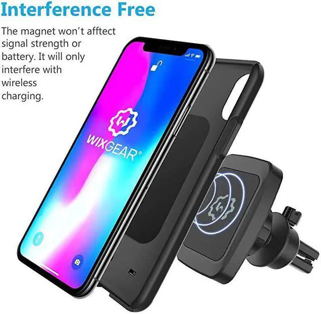 Alt view image 6 of 7 - Magnetic Phone Car Mount  Universal BiteLock Air Vent Magnetic Phone Car Mount Holder for Cell Phones with Swiftsnap Technology