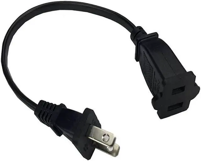 Alt view image 4 of 4 - 16.4ft/5m) US Power Extension Cable Cord US AC 2-Prong Male/Female Power Cable,USA Outlet Saver Power Extension Cord Cable 2-Prong 2 Outlets for NEMA 5-15P to NEMA 5-15R