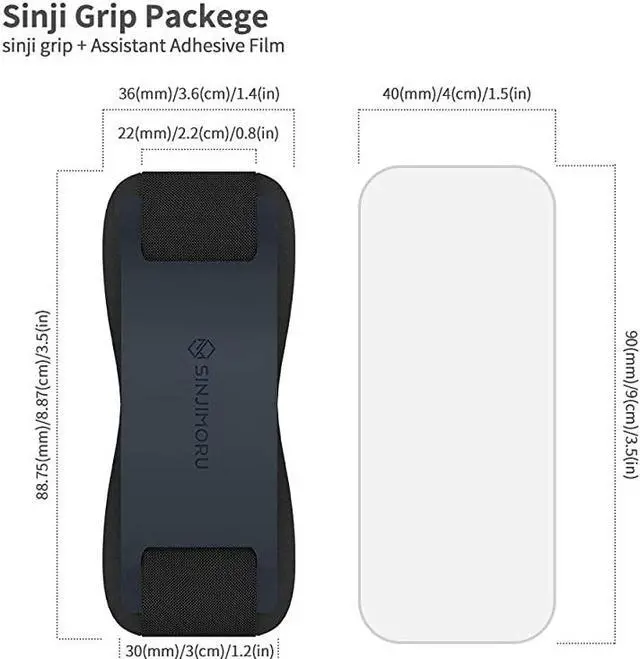 Alt view image 7 of 7 - Silicone Mobile Phone Grip with Stand Cell Phone Stand for Desk Secure iPhone Holder Strap for All Smartphone Sinji Grip Silicone Midnight Blue