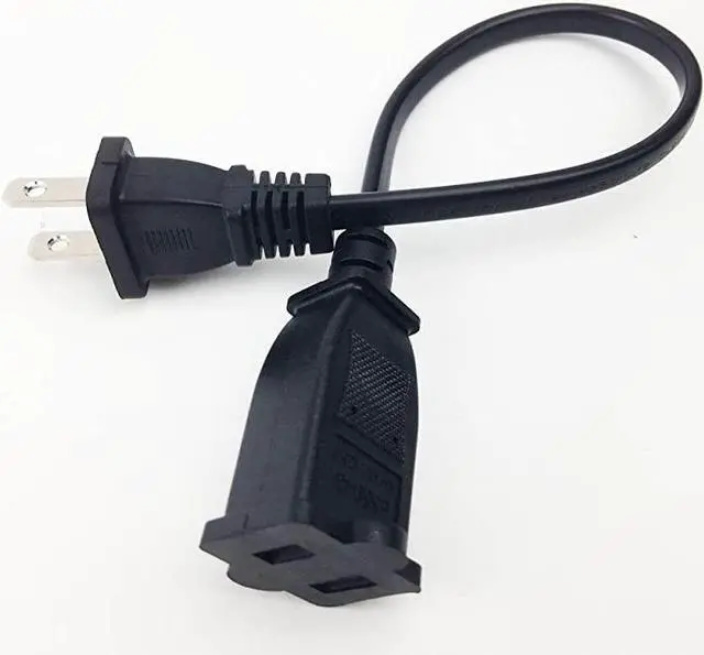Alt view image 3 of 4 - 16.4ft/5m) US Power Extension Cable Cord US AC 2-Prong Male/Female Power Cable,USA Outlet Saver Power Extension Cord Cable 2-Prong 2 Outlets for NEMA 5-15P to NEMA 5-15R