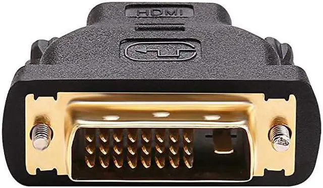 Alt view image 3 of 6 - DVI Male to HDMI Female Adapter Bi-Directional DVI-D Port Converter