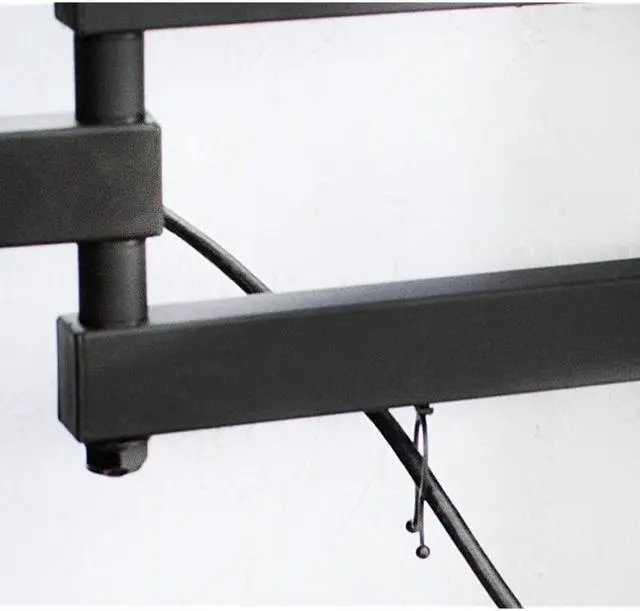 Alt view image 7 of 7 - 23 to 55 inch Screen TV Wall Mount with Adjustable Tilt and Entertainment Shelf Floating AV DVD Shelving Black MountVWSF1