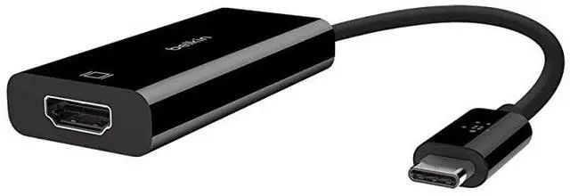 Alt view image 2 of 7 - USBC to HDMI Adapter Supports 4K 60Hz HDMI to USBC Adapter USB TypeC to HDMI Adapter Black F2CU038btBLK