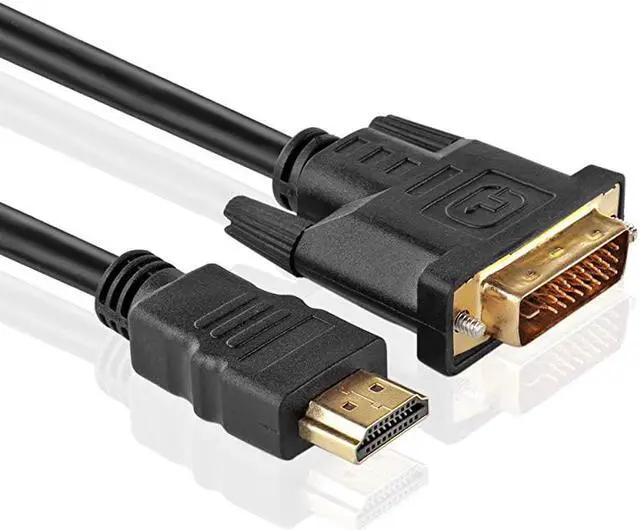 Alt view image 3 of 4 - High Speed HDMI to DVI Adapter Cable 6 Feet Bidirectional HDMI to DVI amp DVI to HDMI Converter Male to Male Connector Wire Cord Supports HD Video 1080P HDTV
