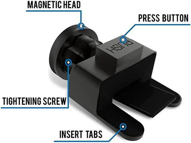 Alt view image 6 of 6 - MagGrip Universal Magnetic CD Slot Mini Car Mount with Extra Strong Magnetic Grip (1 Pack)