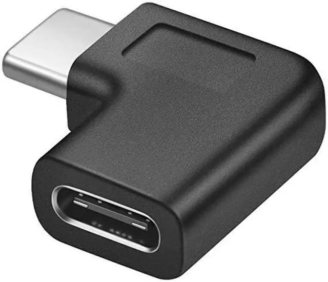 Alt view image 4 of 6 - LShape 90 Degree USB C Type C Male to Female Adapter Right Left Angled 90 Degree USBC USB 31 TypeC Male to Female Extension Adapter 2 Pack