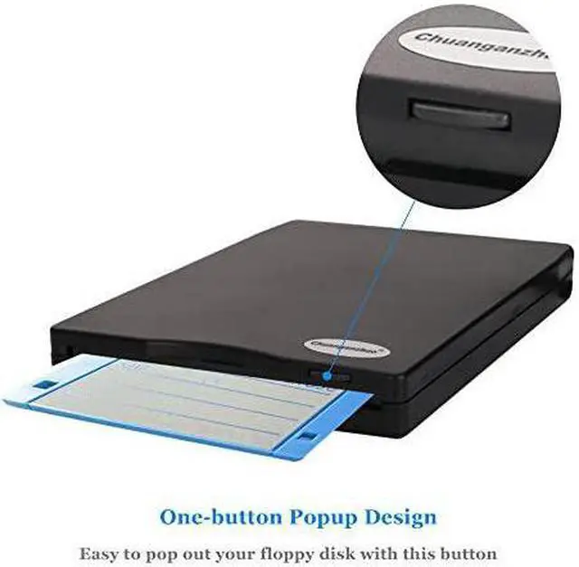 Alt view image 5 of 7 - USB External Floppy Disk Drive Portable 144 MB FDD for PC Windows 2000XPVista7810for MacNo Extra Driver RequiredPlug and PlayBlack