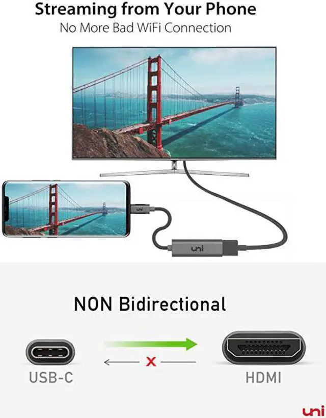 Alt view image 5 of 7 - USB C to HDMI Adapter for Home Office 4K60Hz  High Speed Sturdy Aluminum HDMI to USB C Adapter Cable Thunderbolt 3 Compatible for MacBook Pro 2020 iPad Pro Surface XPS 1315 Galaxy S20