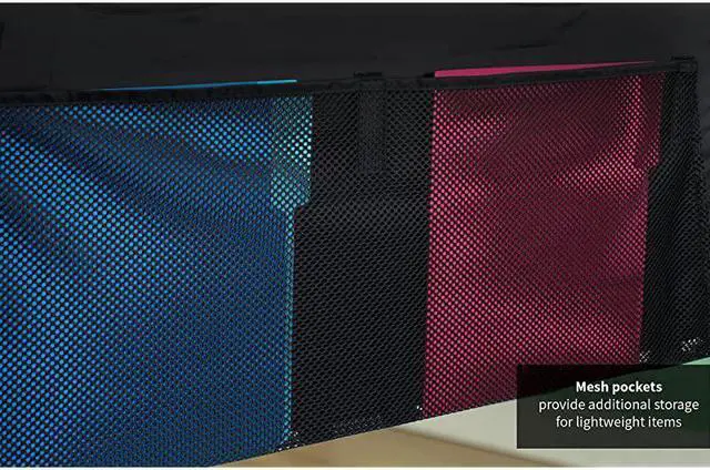 Alt view image 6 of 7 - Black 60 inch Under Desk Privacy and Cable Management Organizer Sleeve Wire Hider Kit Panel System DESKSKIRT60