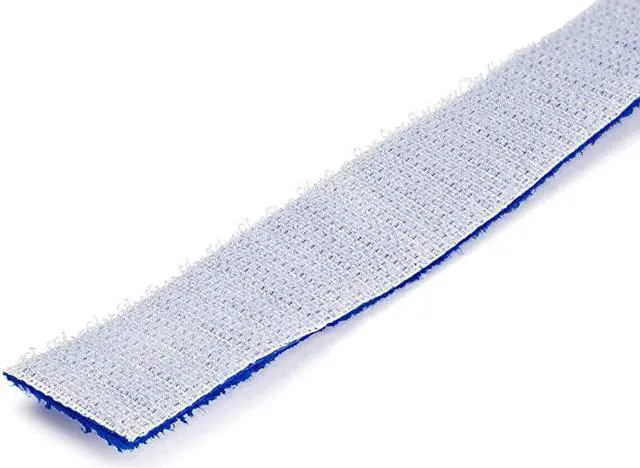 Alt view image 3 of 4 - com 100ft Hook and Loop Roll CuttoSize Reusable Cable Ties Bulk Industrial Wire Fastener TapeAdjustable Fabric Wraps BlueResuable Self Gripping Cable Management Straps HKLP100BL