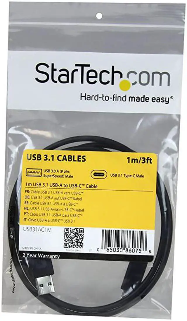 Alt view image 4 of 5 - com USB to USB C Cable 3 ft 1m 10 Gbps USBC to USBA USB 20 Cable USB Type C USB31AC1MBlack