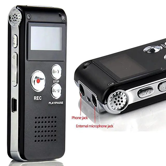 Alt view image 4 of 5 - Rechargeable 8G 8GB 650HR Digital Audio Voice Recorder Dictaphone MP3 Player FM