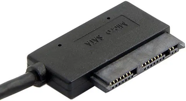 Alt view image 2 of 6 - USB Adapter Cable USB 30 to Micro SATA 7+9 16 Pin 18 90 Degree Angled Hard Disk Driver SSD Adapter Cable 10cm