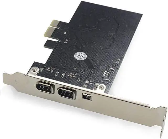 Alt view image 3 of 5 - PCIe 3 Ports 1394A Firewire Expansion Card PCI Express 1X to External IEEE 1394 Adapter Controller 2 x 6 Pin + 1 x 4 Pin for Desktop PC and DV Connection