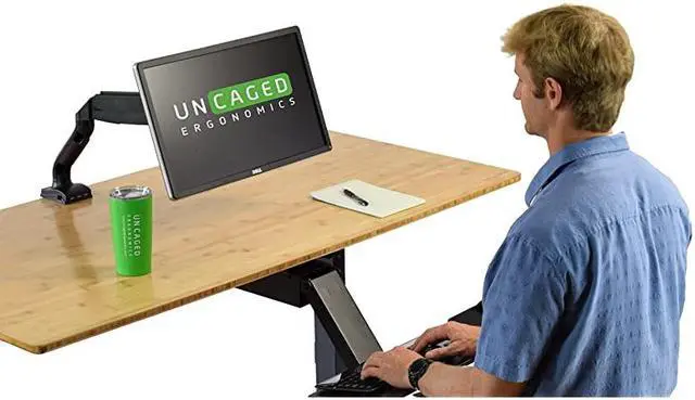 Alt view image 3 of 5 - Computer Monitor Arm Mount with 2 USB Ports Ergonomic Adjustable Height Universal VESA LCD Holder with Gas Spring Office Standing Desk Accessories Organizer CClamp Grommet Connection