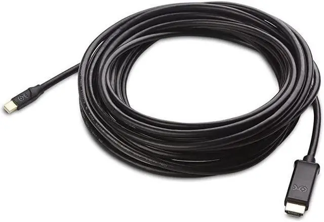 Alt view image 2 of 4 - Mini DisplayPort to HDTV in Black 25 Feet Thunderbolt and Thunderbolt 2 Port Compatible