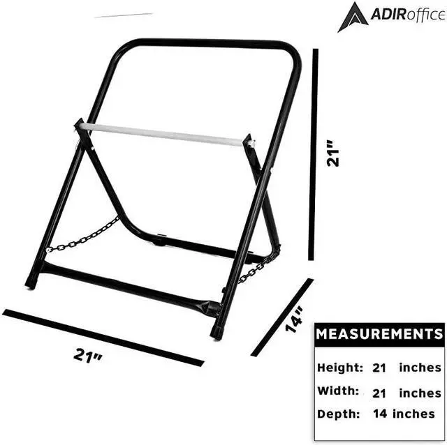 Alt view image 4 of 7 - Durable Single Axle Cable Caddy Commercial Industrial Grade Steel Wire Dispenser Compact Design Holds Cable Reels Up to 20quot Diameter and 100 lb Capacity Black