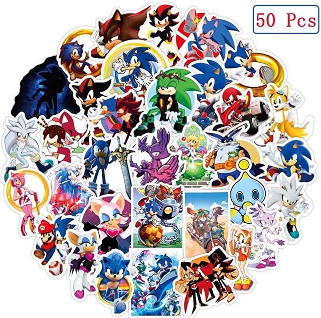 Pcs Sonic The Hedgehog Stickers Sonic The Hedgehog Waterproof Vinyl  Stickers for Water Bottles Laptop Car Bicycle Motorcycle Refrigerator  Luggage Cup Computer Mobile Phone Locker Skateboard Decals 