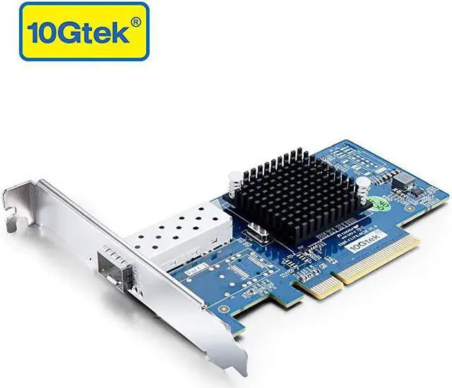 Main image of PCIE NIC Network Card Single SFP+ Port PCI Express Ethernet Lan Adapter Support Windows ServerLinuxVMware Compare to Intel X520DA1