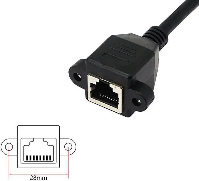 Alt view image 2 of 7 - RJ45 Ethernet Adapter Cable 90 Degree Downward Male to Famale Ethernet Switch Adapter Cable for CAT 5CAT 6 LAN Ethernet Socket Connector Adapter Cat5 Cat6 CableDownward