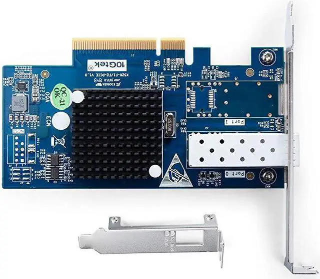 Alt view image 3 of 6 - PCIE NIC Network Card Single SFP+ Port PCI Express Ethernet Lan Adapter Support Windows ServerLinuxVMware Compare to Intel X520DA1