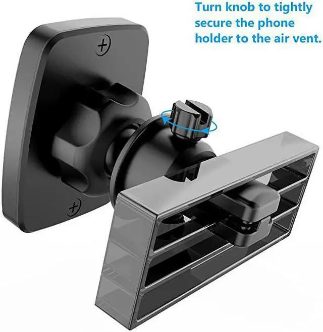 Alt view image 3 of 7 - Magnetic Phone Car Mount  Universal BiteLock Air Vent Magnetic Phone Car Mount Holder for Cell Phones with Swiftsnap Technology