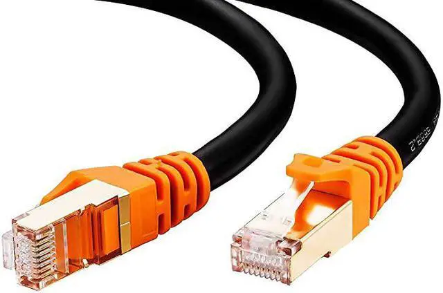 Alt view image 4 of 7 - Cat 7 Outdoor Ethernet Cable 200 ft CAT 7 Heavy Duty Double Shielded Ethernet Patch Cable Waterproof Ethernet Cable for Ethernet Switch IP Camera POE and More Direct Burial Ethernet Cable