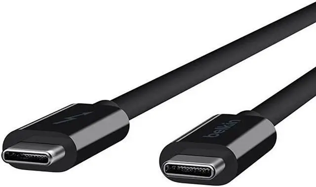 Alt view image 2 of 5 - Thunderbolt 3 Usb TypeC Cable Featuring UsbC To UsbC End Connections On 3 Foot1 Meter Long Thunderbolt 3 Cable 20 Gbps Data Transfer Speed Usb 31 Compatible 10GBs F2CD081bt1MBLK