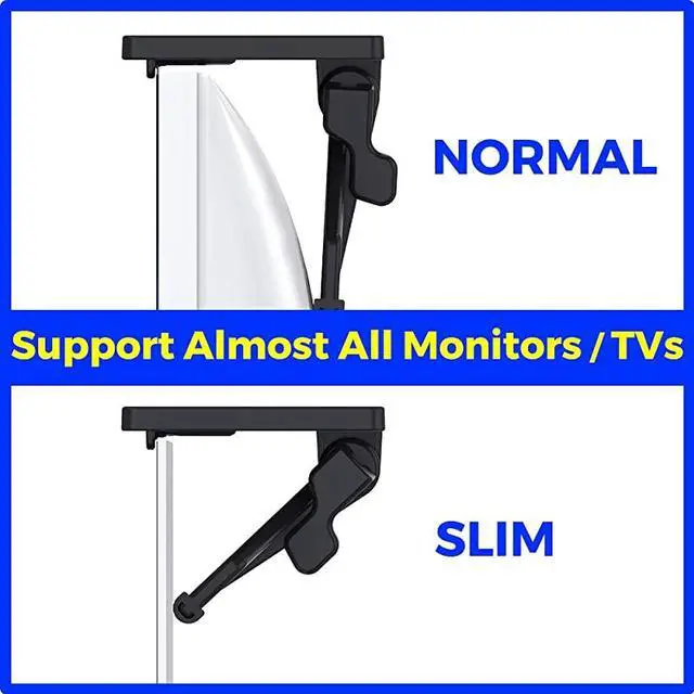 Alt view image 6 of 7 - Pack Monitor Top Shelf Mounts Stand TV Computer Monitor Office Desk Partition Storage Box Stand