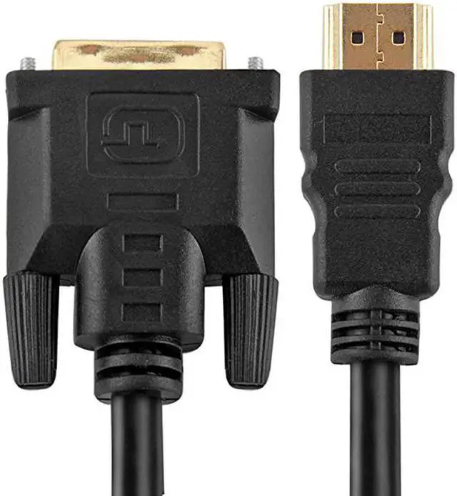 Alt view image 4 of 4 - High Speed HDMI to DVI Adapter Cable 6 Feet Bidirectional HDMI to DVI amp DVI to HDMI Converter Male to Male Connector Wire Cord Supports HD Video 1080P HDTV