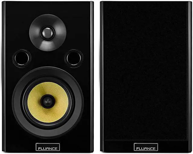 Alt view image 2 of 4 - Signature HiFi 2Way Bookshelf Surround Sound Speakers for Home Theater and Music Systems HFSW