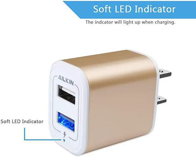 Alt view image 3 of 7 - USB Power Adapter Wall Plug  2Pack 5V21A Fast Charging Cell Phone Cube HomeTravel Wall Charger Block Box Brick Base for Phone XSXR1087 Pad Samsung Galaxy LG HTC More USB Plug