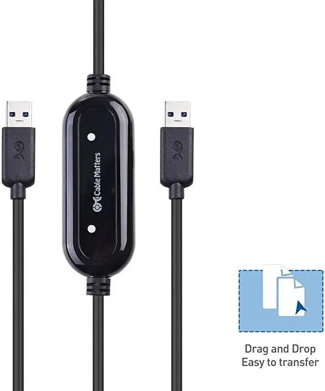 Alt view image 7 of 7 - USB 30 Data Transfer PC to PC for Windows and Mac Computer in 66 Feet PClinq5 and Bravura Easy Computer Sync Software Included