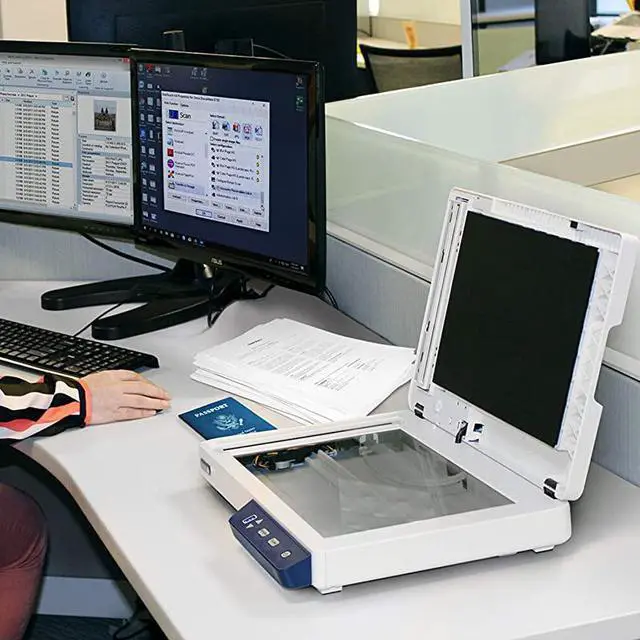 Alt view image 7 of 7 - XDCOMBO Duplex Combo Flatbed Document Scanner for PC and Mac Automatic Document Feeder ADF