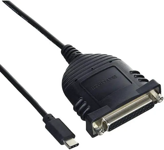 Main image of com USB C to Parallel Printer Cable DB25 Female Port for IEEE1284 Printers Bus Powered Printer Cable Adapter USB to DB25 ICUSBCPLLD25