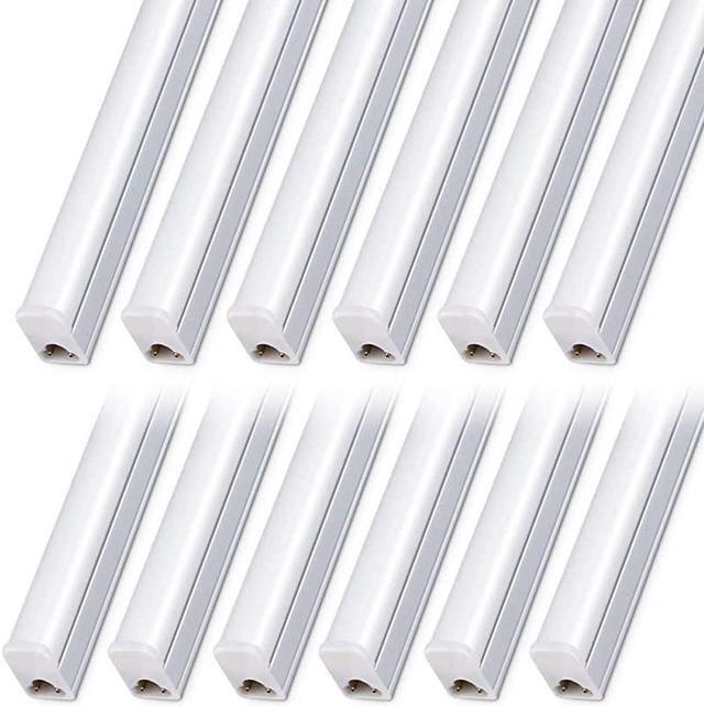 Main image of T5 Led Integrated Fixture 4FT Utility Shop Light Tube Garage Light 20W 6500K 2200Lm LED Ceiling Light and Under Cabinet Light Plug and Play Corded Electric12Pack